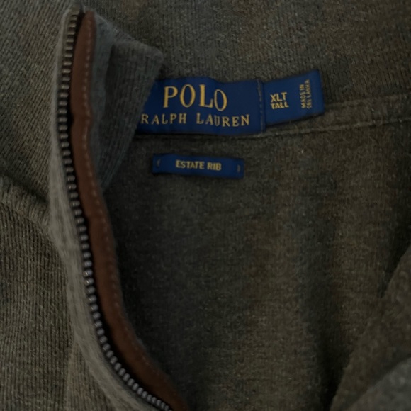 Vintage Polo by Ralph Lauren 1/4 Zip Sweatshirt Sage Green - Picture 6 of 9